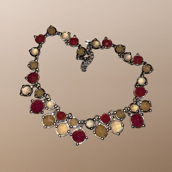 Gold Tone Costume Fall Jewelry Necklace B15 - Picture 5 of 5